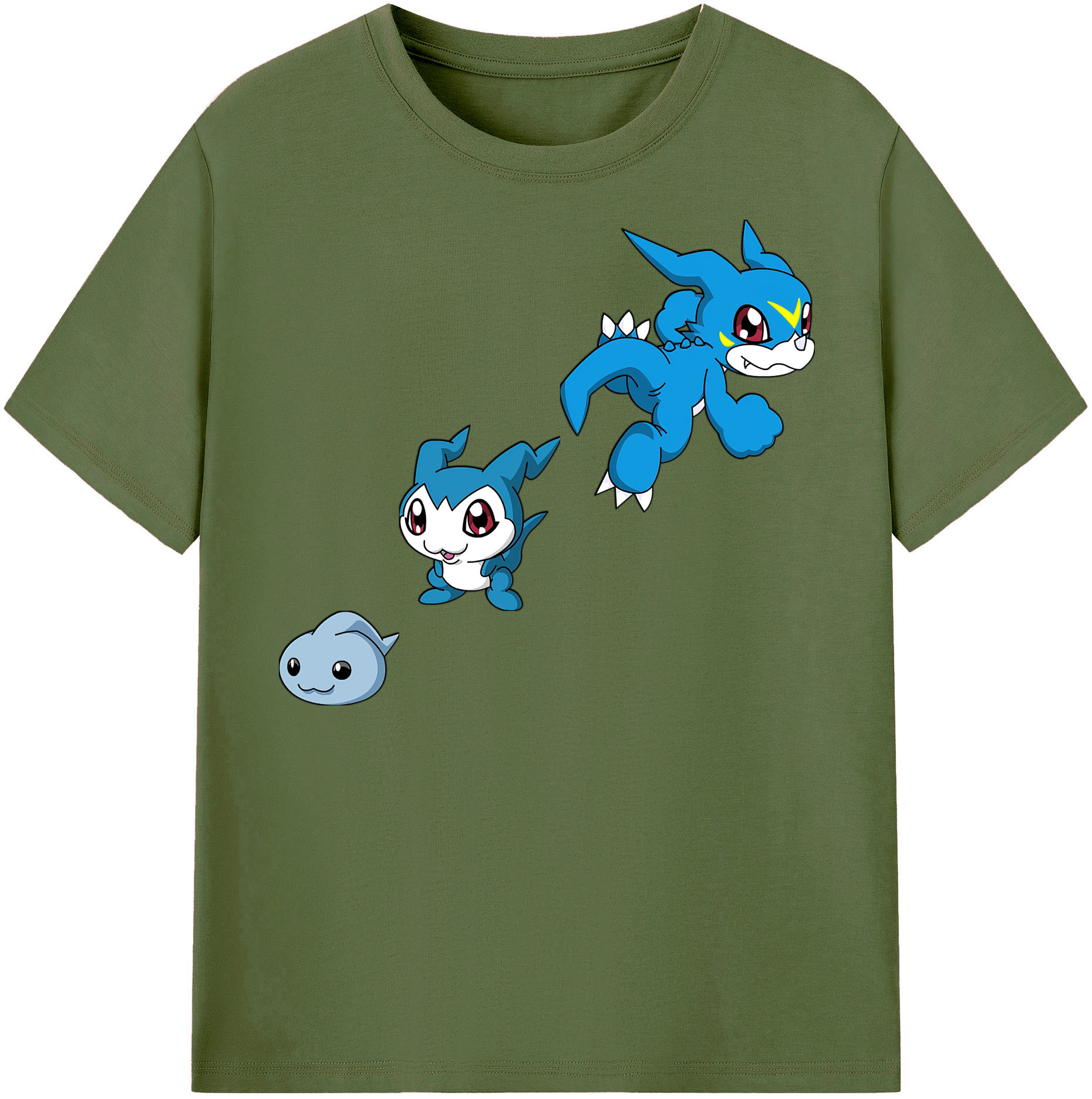 （画像用） Digimon デジタルモンスター/デジモン 綿100％半袖Tシャツ（フロントプリント）